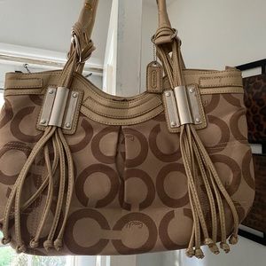 Tan Coach Purse